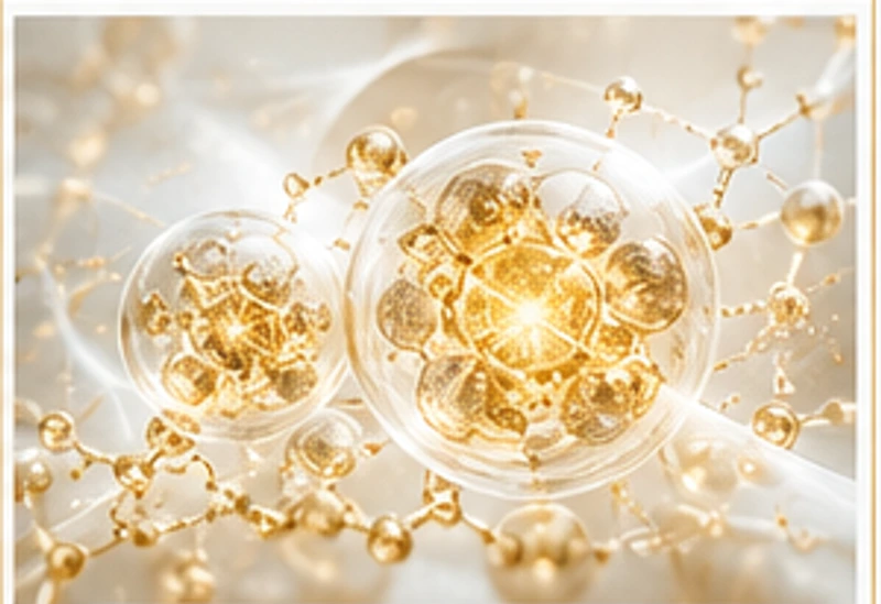Premium cellular science visual for longevity education